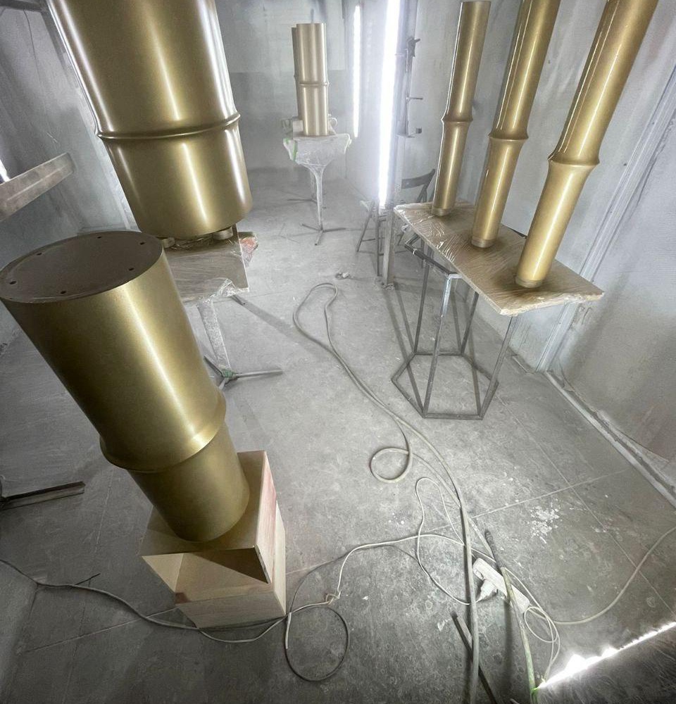 Металлическое подстолье "Бамбук"