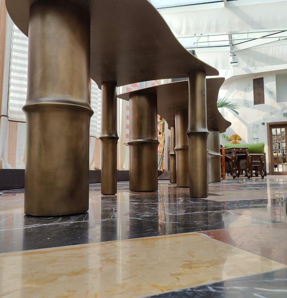 Металлическое подстолье "Бамбук"