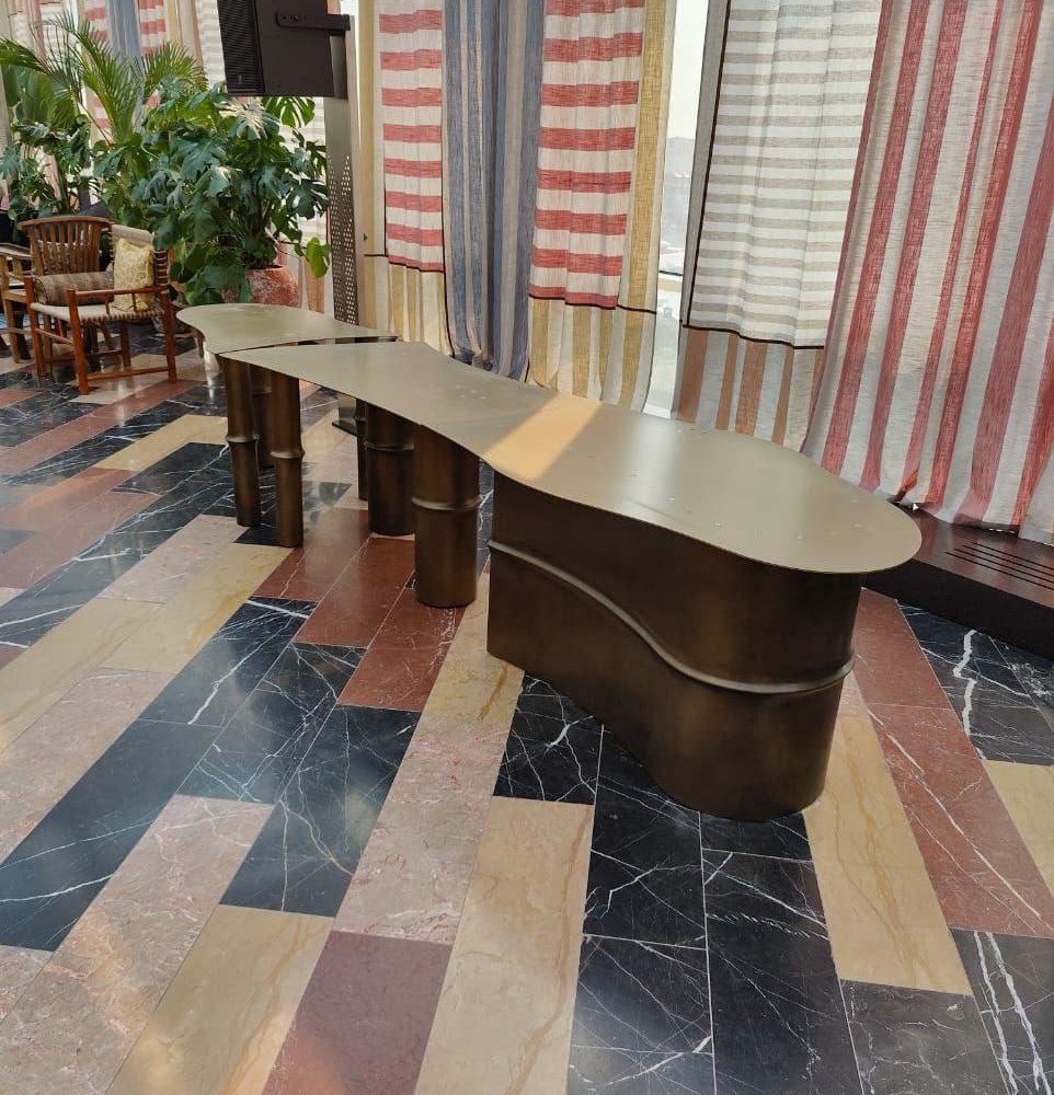 Металлическое подстолье "Бамбук"