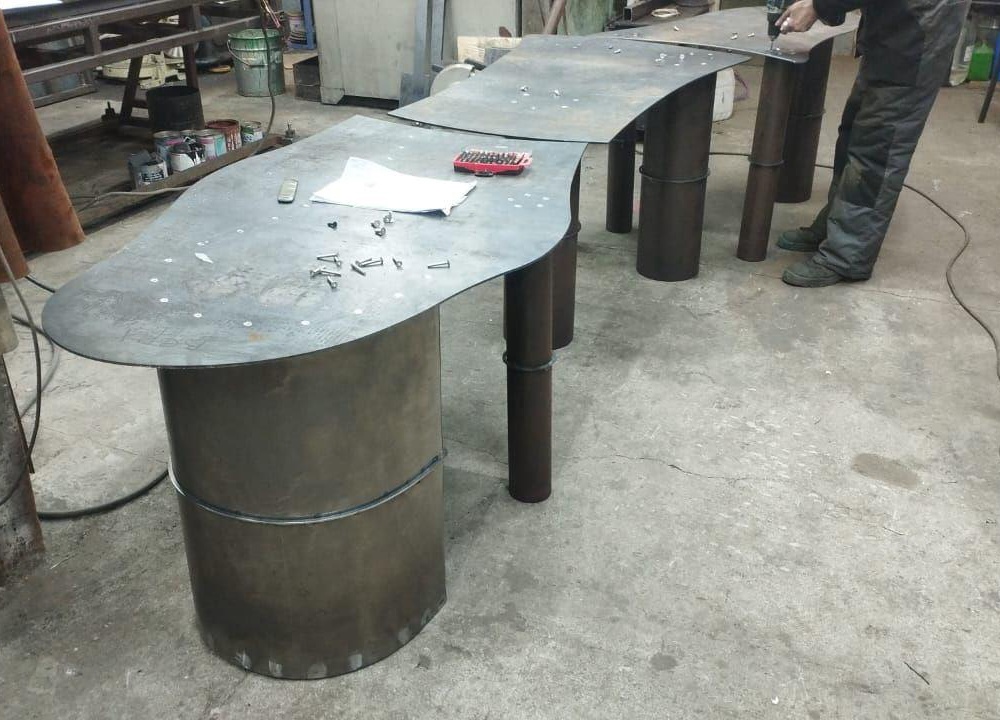 Металлическое подстолье "Бамбук"