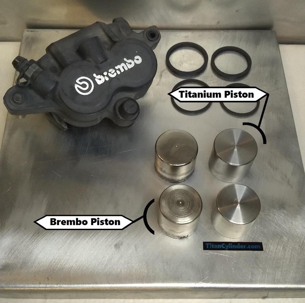 Титановые поршни для тормозных суппортов