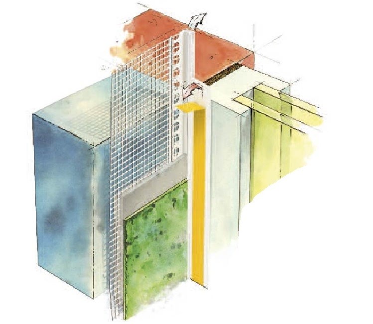 Фасадная сетка и доборные элементы