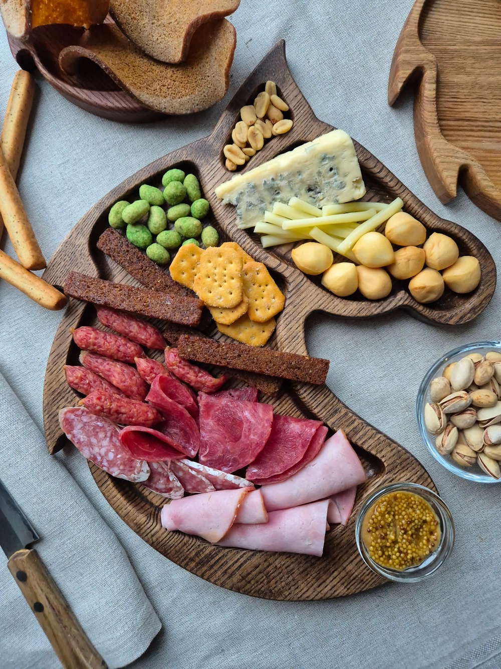 Деревянные менажницы "Лошадки"