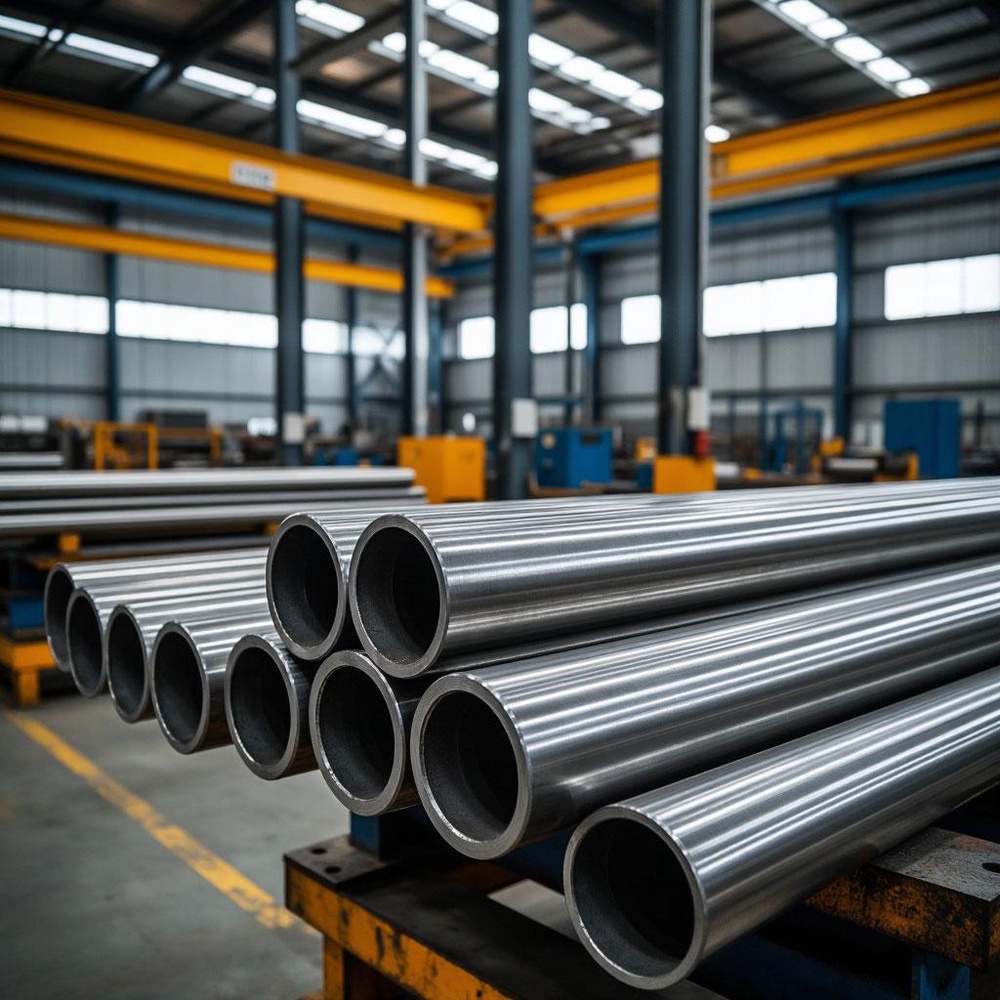 Производство нержавеющих труб.