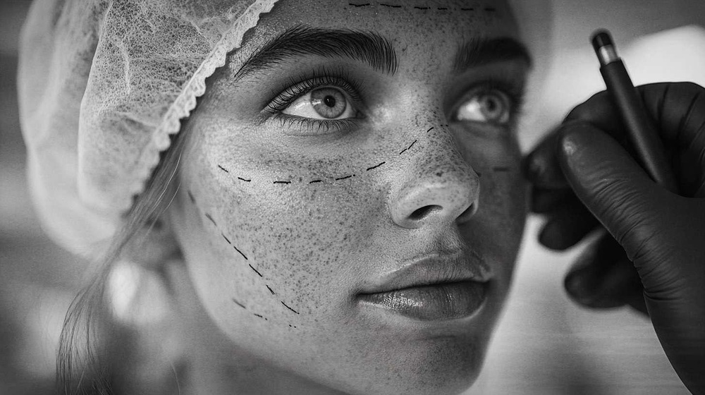 Контурная пластика носослезной борозды