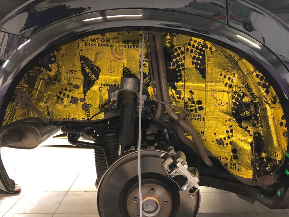 Шумоизоляция колесных арок