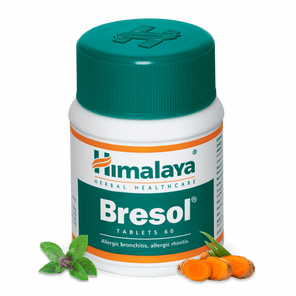 Таблетки  Бресол Bresol  Himalaya (при  бронхиальная    асма  , при аллергическом  рините , для иммунитета ,60 таб