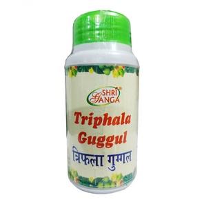 Трифала Гуггул Шри  Ганга(Triphala Guggul,Shri Ganga )таблетках ,для очищения  и омоложения организма 120 таб