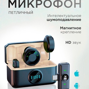 Микрофон Q8-2 петличный беспроводной 2 шт.