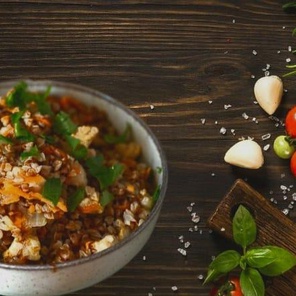 Греча с зажаркой