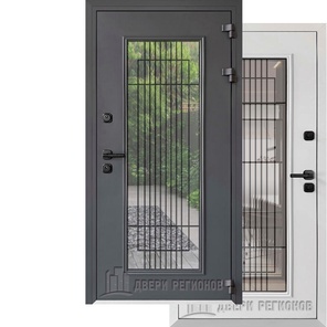 Уличная дверь AG6149 TERMO снаружи мкталл RAL 7024 антрацит/внутри металл RAL 9003   O