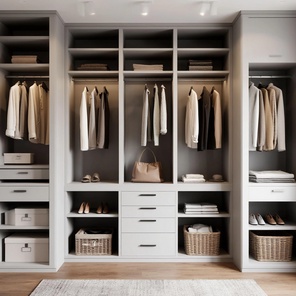 Серия мебели для гардеробной "Модерн Хаос"