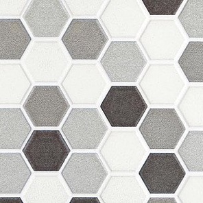 Фартук для кухни «Монохромные соты»