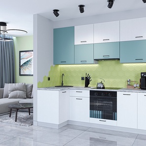 Флэт-04 Grey-green In 2S/White In 2S