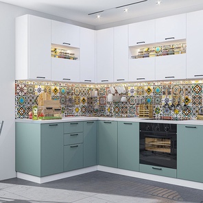 Флэт-02 White In 2S/Grey-green In 2S