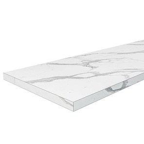Столешница Hard-38 кромка с 4-х сторон Прямая Гранит белый