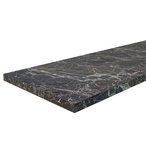 Столешница Hard-38 кромка с 4-х сторон Прямая Мрамор черный