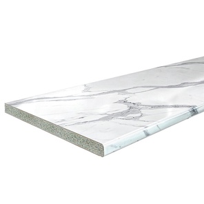 Столешница Hard-38U Прямая Гранит белый глянец