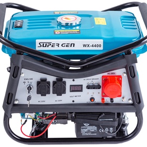 Генератор трехфазный Super Gen гибридный WX 4400