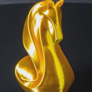Лошадь статуэтка золотая (символ нового года 2026)