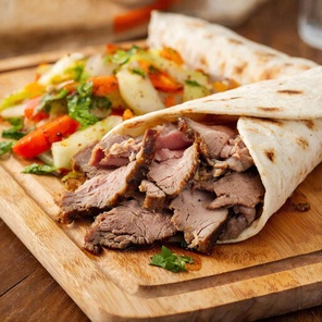 Свинина классическая  на углях.Шаверма