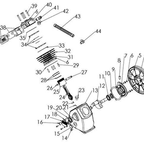 Переходник (T) ZG1/2"-2x3/4"UNF, 110 гр. LB30-2 21174001 для поршневого блока LB30