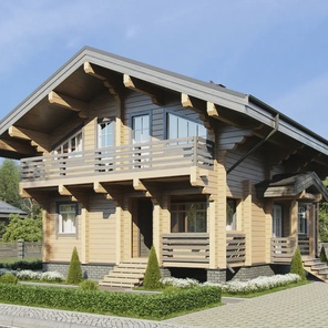 ДОМ ИЗ БРУСА ДВУХЭТАЖНЫЙ (02)