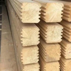 140х140х6.0 Брус сухой профилированный Гребенка (сосна)