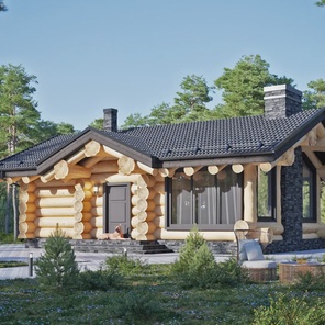 ДОМ ИЗ БРЕВНА ОДНОЭТАЖНЫЙ (02)