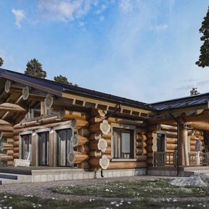 ДОМ ИЗ БРЕВНА ОДНОЭТАЖНЫЙ (01)