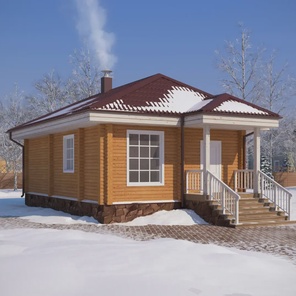 ДОМ ИЗ БРУСА ОДНОЭТАЖНЫЙ (07)