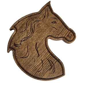 Разделочная доска «Огненная лошадка» (дуб)