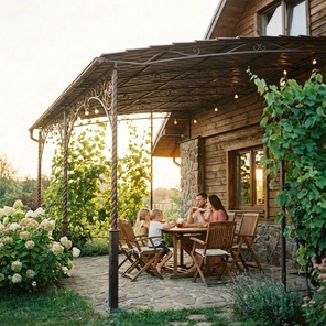 Навесы из металлочерепицы в Москве и Московской области