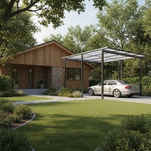 Навесы из металлопрофиля под ключ в Москве и области