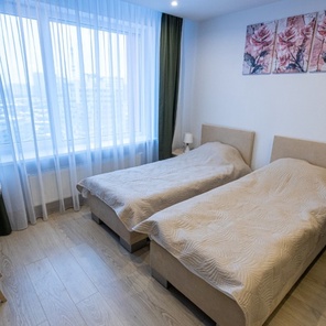 Апартаменты с двумя односпальными кроватями