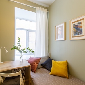 Memento одноместная комната с санузлом в общей зоне