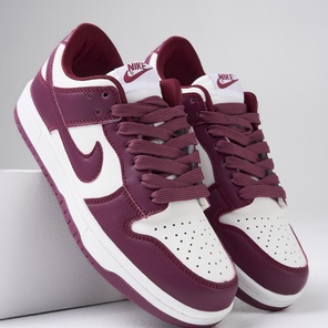 Кроссовки sb dunk бордовые