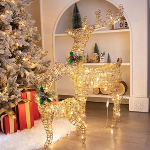 Олень 80см светящийся