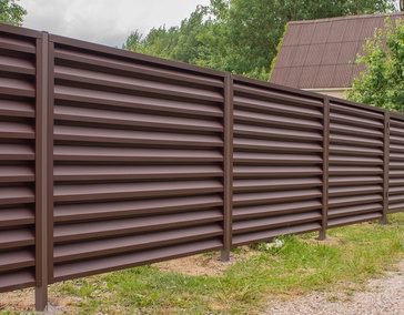 Монтаж на профтрубу, цвет Шоколад