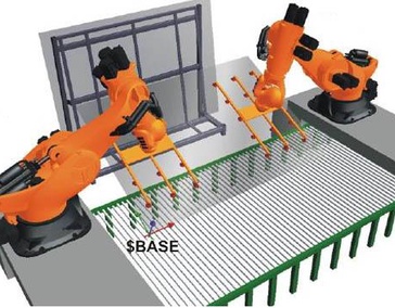 Синхронизация движений до 6 роботов
