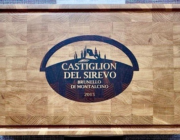 Торцевые разделочные доски с логотипом