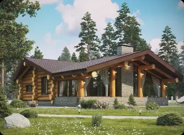 Дом бревенчатый