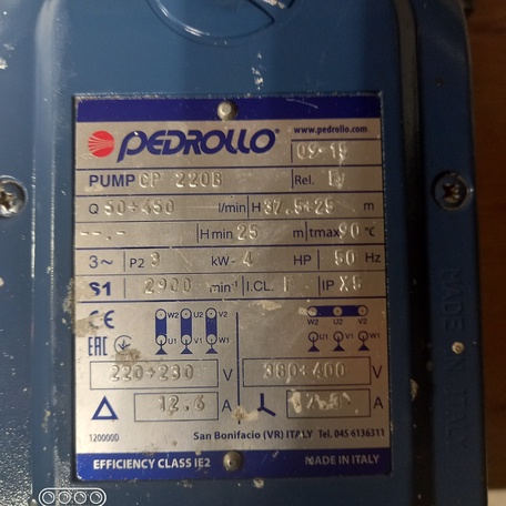 Pedrollo CP, Franklin Electric E- Tech