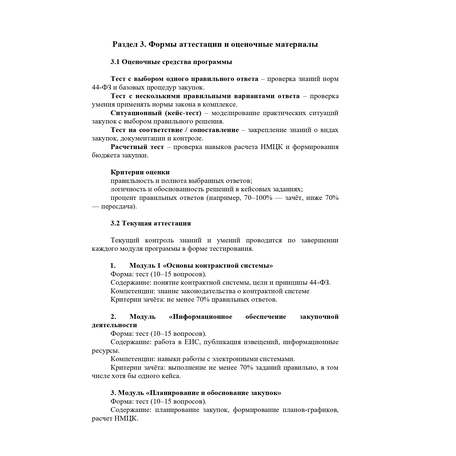 О программе