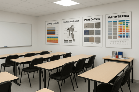 обучение персонала по окрасочным работам.